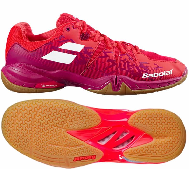 Babolat Shadow Spirit Mens Badminton Shoes Cherry Tomato