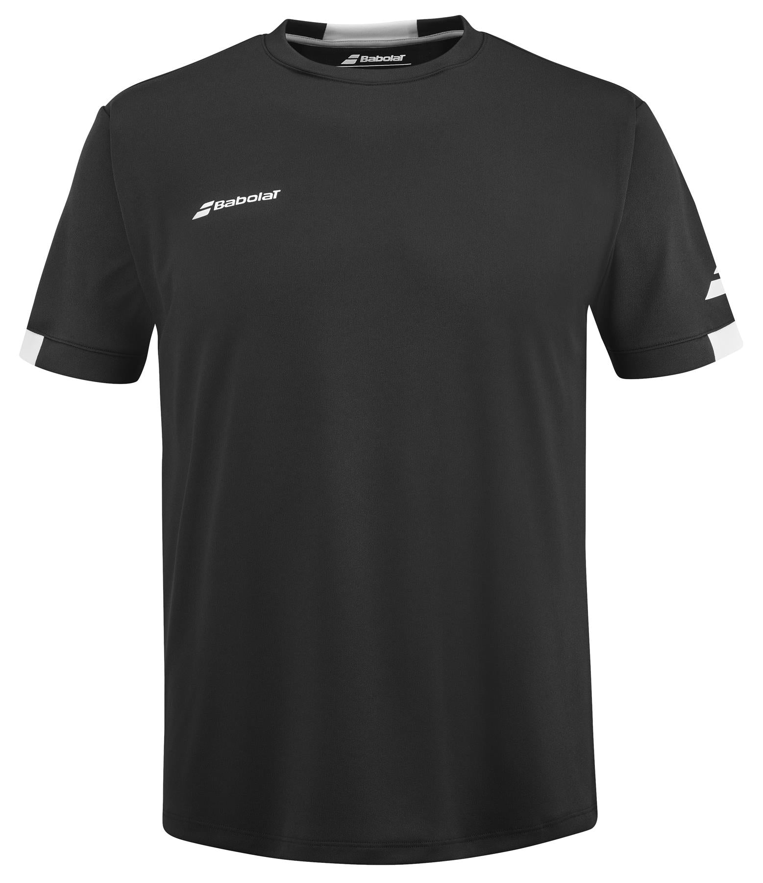 Babolat Play Mens Crew Neck Badminton T Shirt Black Badminton HQ