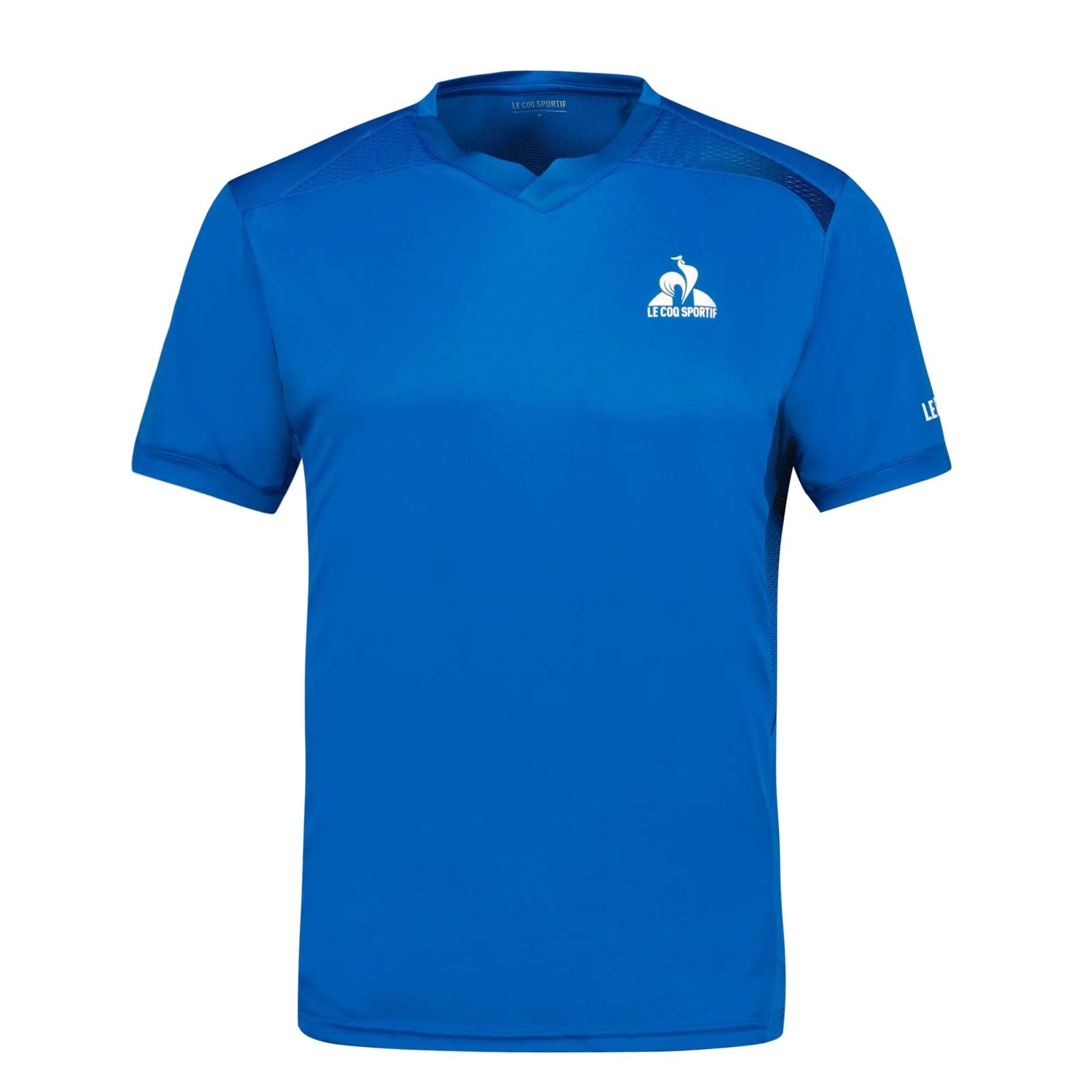 Le Coq Sportif Pro Mens Badminton T-Shirt Lapis Blue