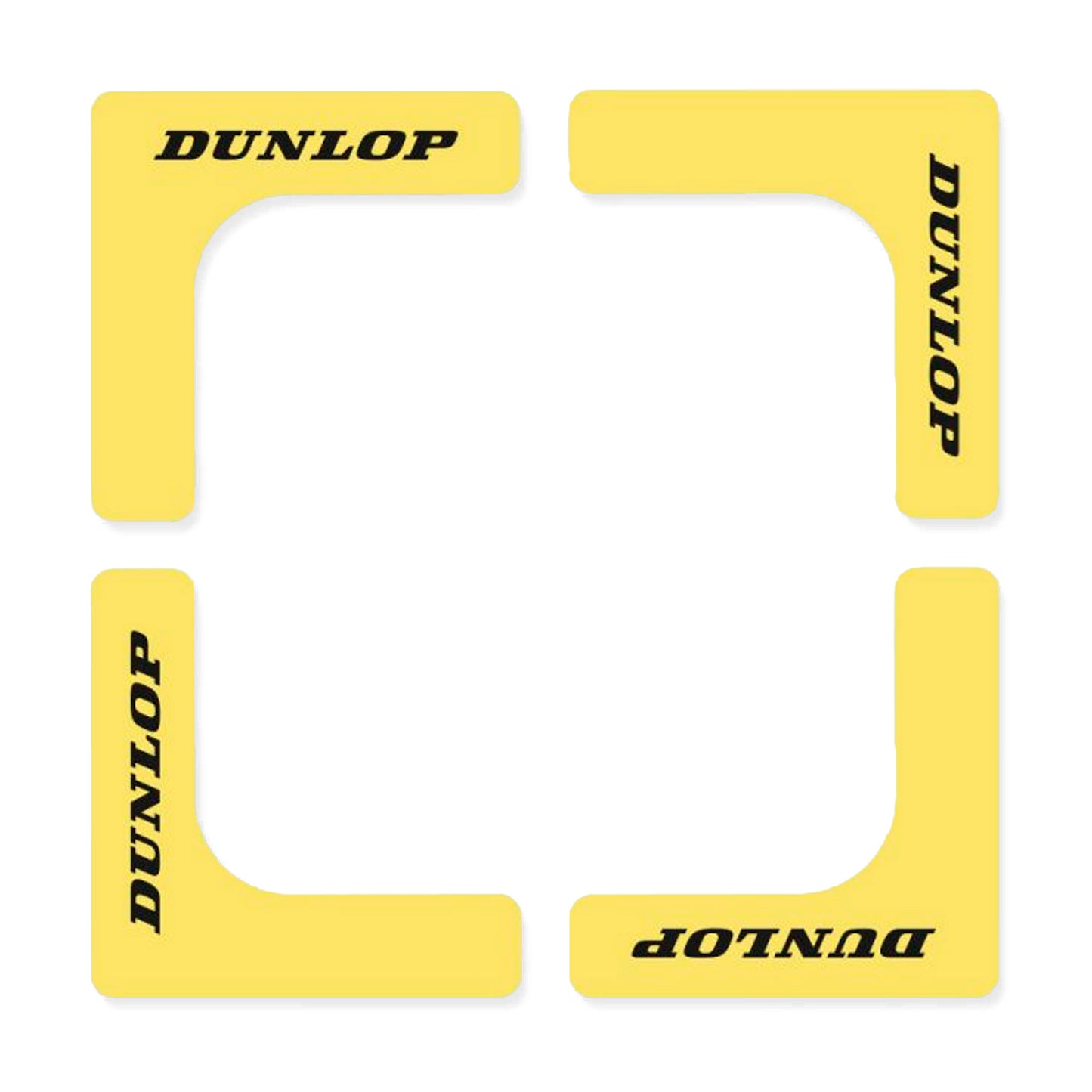 Dunlop Badminton Court Edge - Yellow (8 Pack)