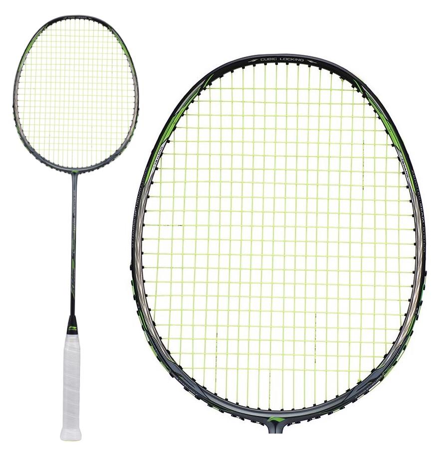 Li-Ning 3D Calibar 900 Combat Badminton Racket - Grey Green