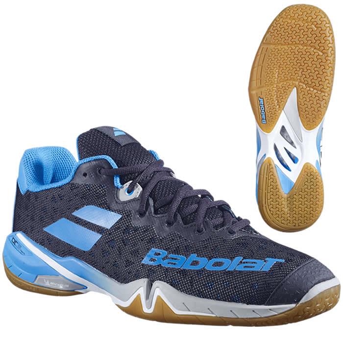 Babolat Shadow Tour Badminton Shoes Black Light Blue