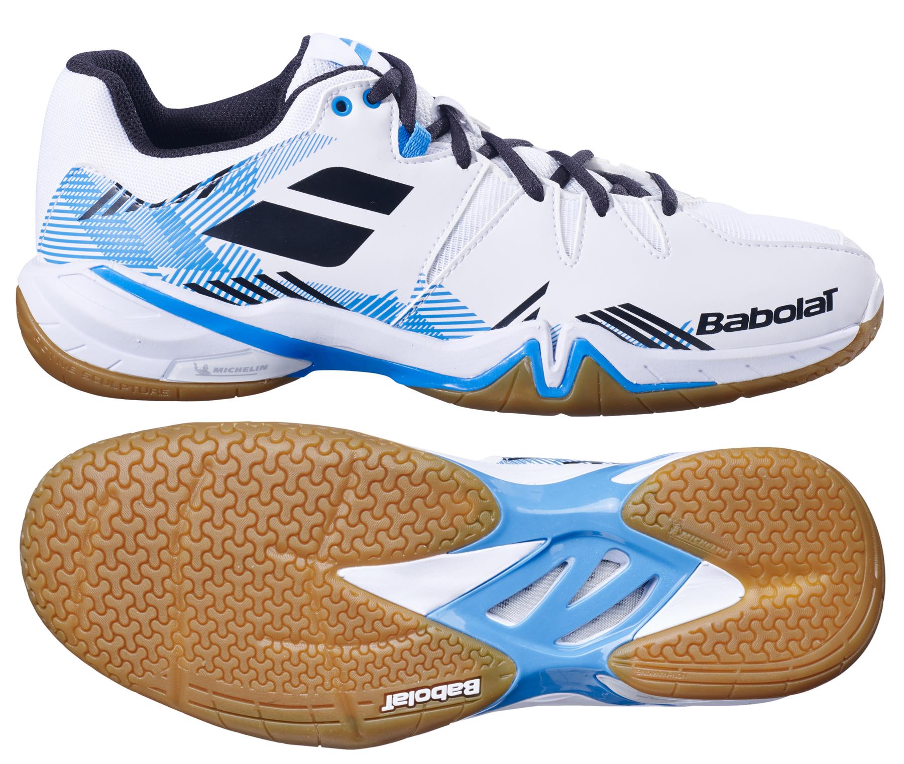 Babolat Shadow Spirit Mens Badminton Shoes White Black