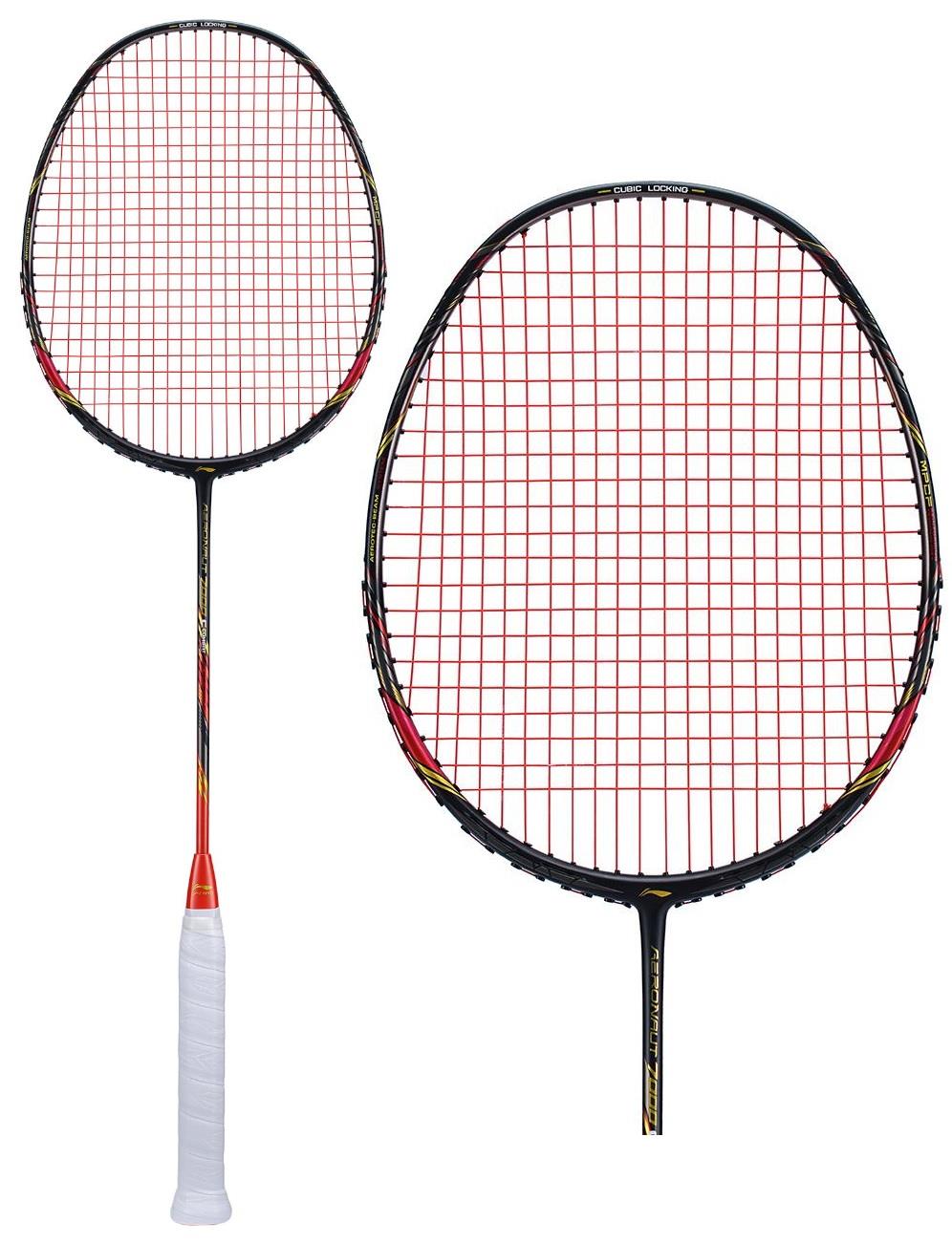 Li-Ning Aeronaut 7000 Combat Badminton Racket - Black / Red