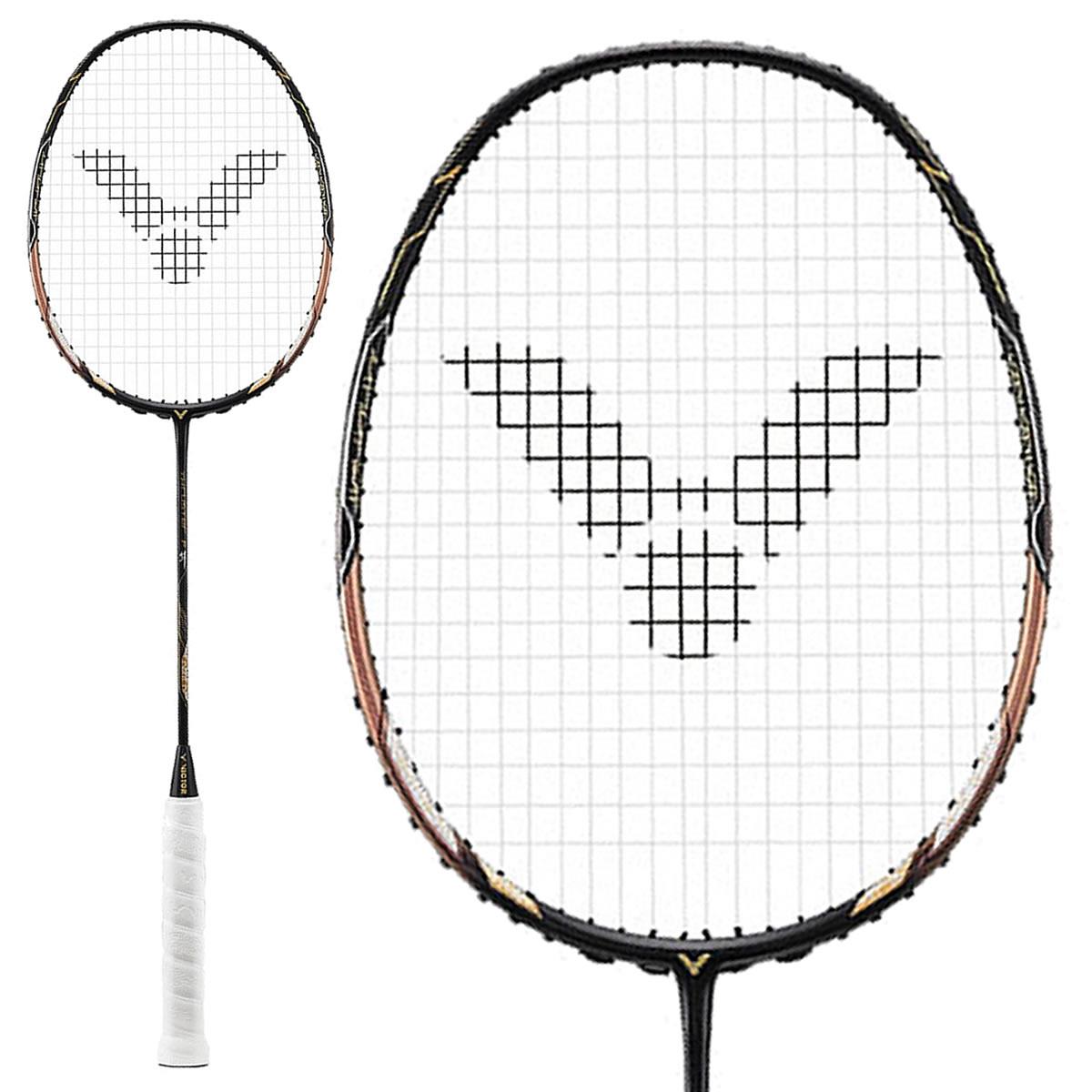 Victor Thruster F C Badminton Racket - Black Gold — Badminton HQ