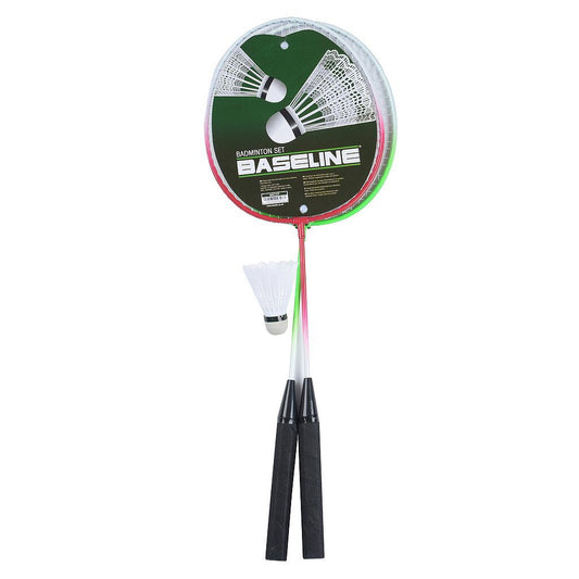 Baseline 2 Player Badminton Set - Red / Green