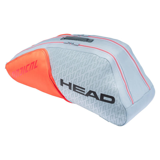 HEAD Radical 6R Combi 6 Racket Bag - Grey / Orange