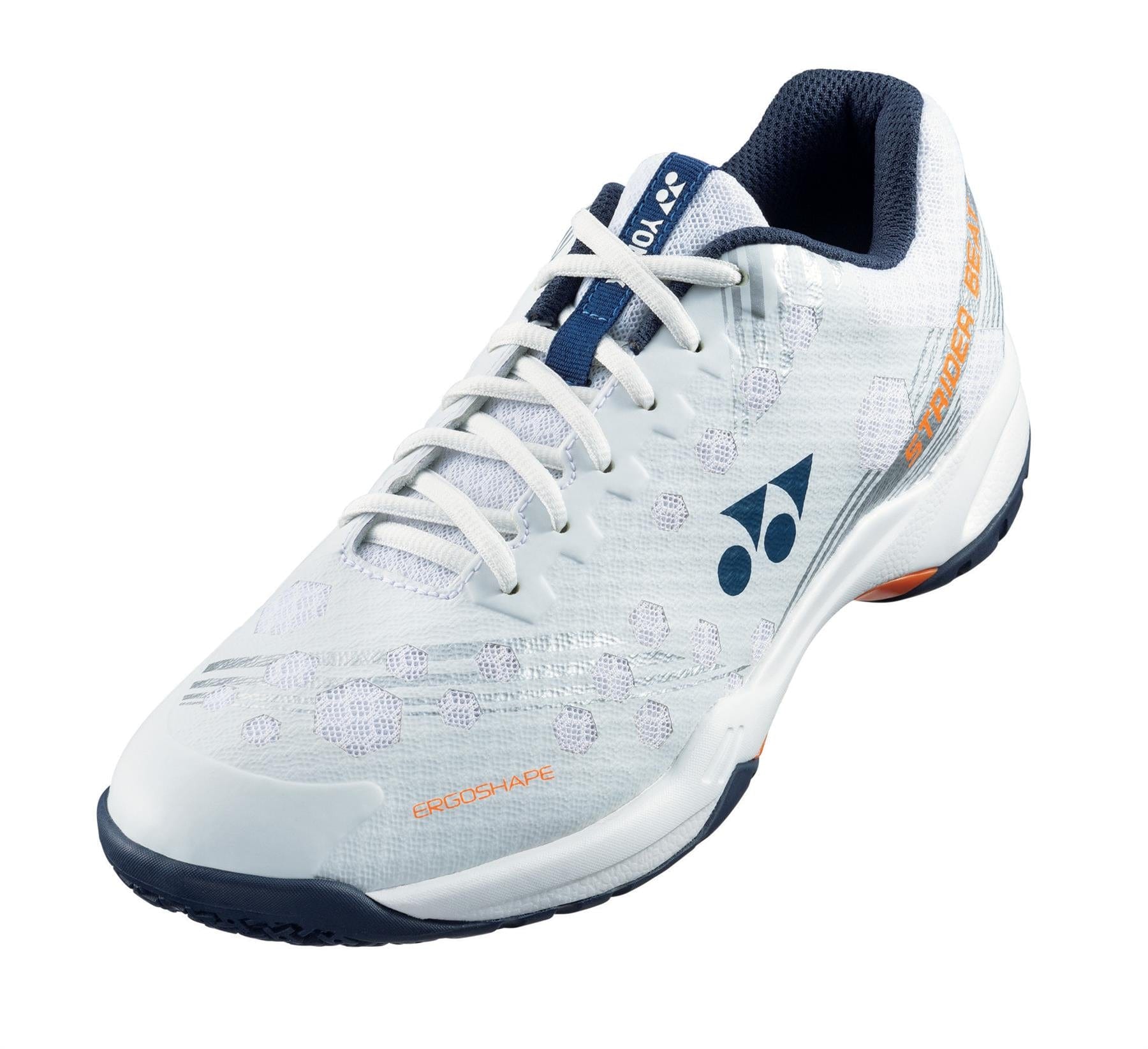 Yonex Power Cushion Strider Beat Mens Badminton Shoes White Orange