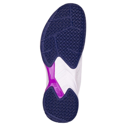 Yonex Power Cushion Cascade Accel Wide Fit Badminton Shoes - White / Purple