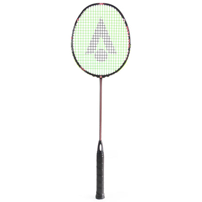 Karakal BN-60 Fast Fibre Badminton Racket - Black / Red - Single