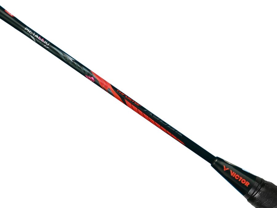 Victor Thruster Ryuga Metallic C 3U Badminton Racket - Black / Red - Shaft