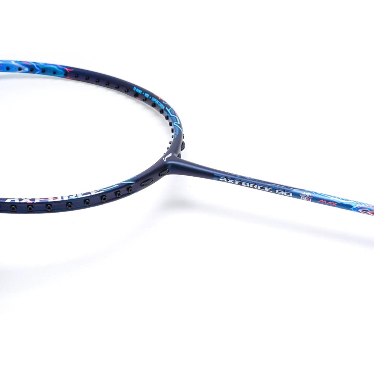 Li-Ning Axforce 90 Dragon Max 4U Badminton Racket - Blue - Angled