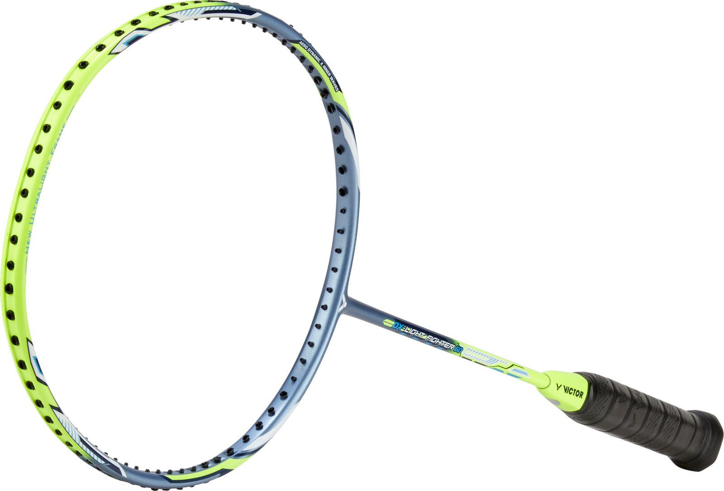 Victor DriveX Light Fighter 60 E Badminton Racket - Green - Grommets