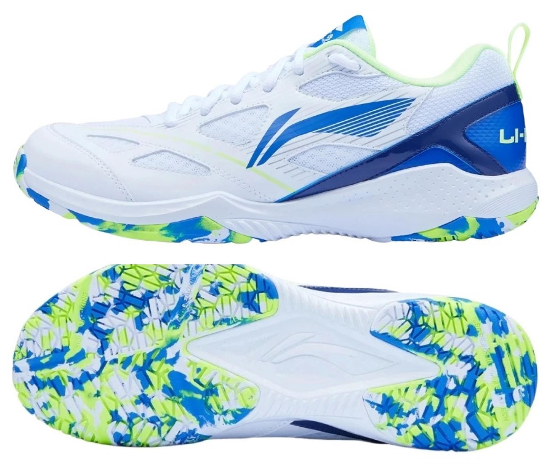 Li-Ning Blast JF-01 Lite Unisex Badminton Shoes - White / Blue / Green ...