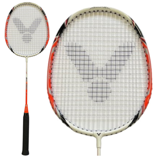 Victor AL650 Junior Badminton Racket - White / Orange