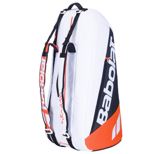 Babolat RH6 Pure Strike 4th Gen 6 Racket Badminton Bag - White / Black / Red
