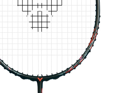 Victor Thruster Ryuga Metallic C 3U Badminton Racket - Black / Red - Detail