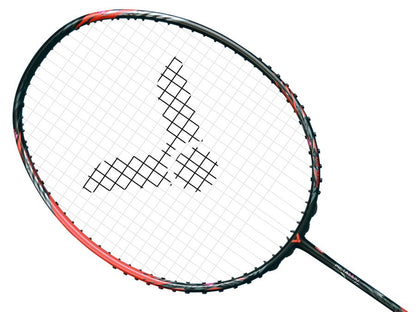 Victor Thruster Ryuga Metallic C 3U Badminton Racket - Black / Red - Head