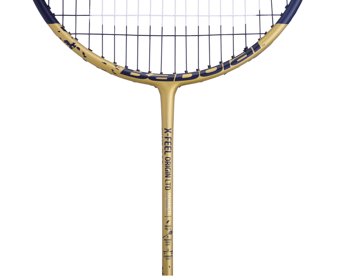 Babolat X-Feel Origin Power LTD Badminton Racket - Black / Gold - Detail