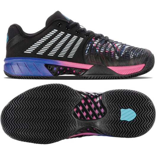 K-Swiss Express Light 3 HB Mens Badminton Shoes - Black / Blue / Pink