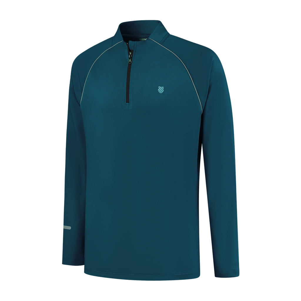 K-Swiss Tac Hypercourt Long Sleeve 3 Badminton Top - Blue Opal