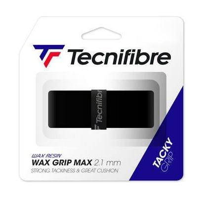 Grip Tecnifibre Wax Max Negro - Sobreagarre Para Raqueta De Tenis, Grosor 2.1 Mm, Material Fieltro De Poliuretano