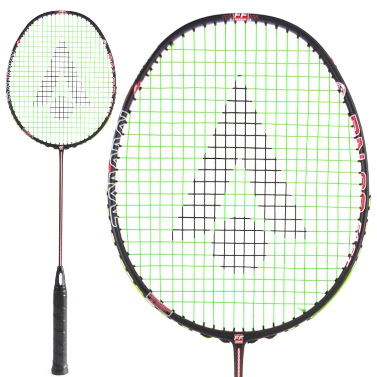 Karakal BN-60 Fast Fibre Badminton Racket - Black / Red — Badminton HQ