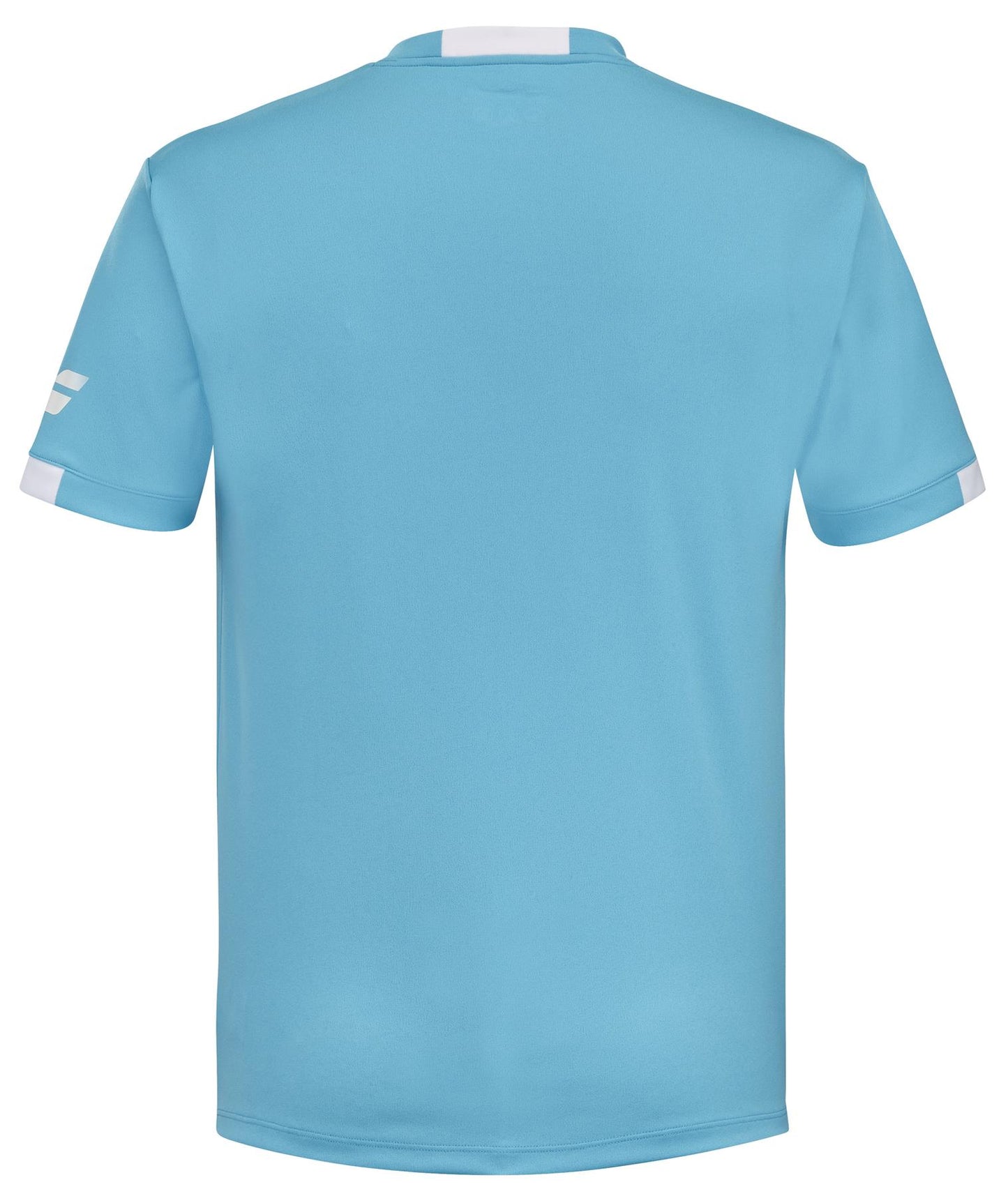 Babolat Play Mens Crew Neck Badminton T-Shirt - Cyan Blue - Back