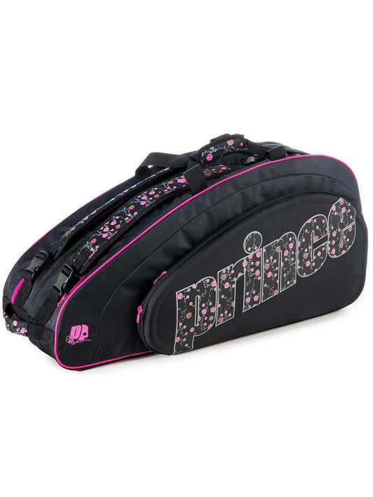 Prince Hydrogen Lady Mary 6 Racket Bag - Black / Pink