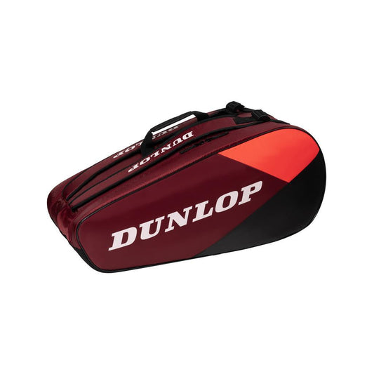 Dunlop CX Club 10 Badminton Racket Bag - Black / Red