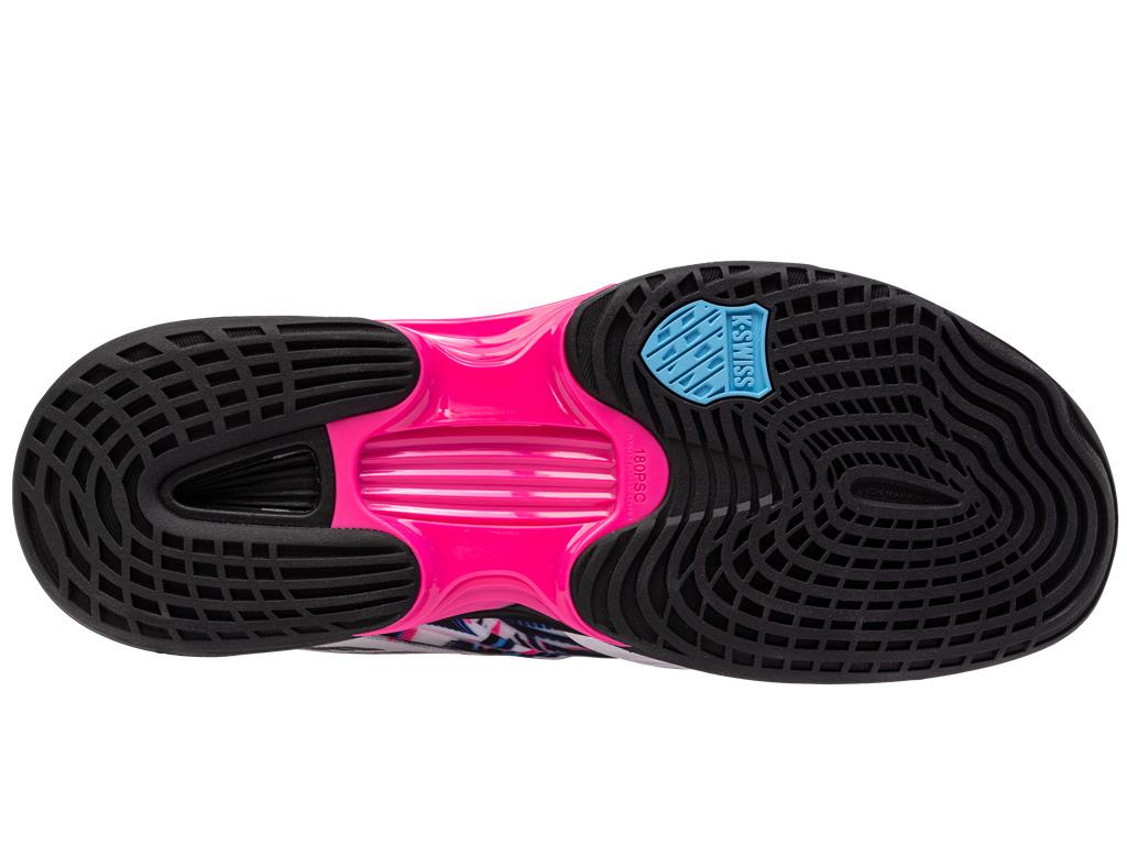 K-Swiss Speedtrac Badminton Shoes - White / Black / Neon Pink - Sole