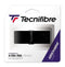 The packaging for the Tecnifibre X-Tra Feel Replacement Badminton Grip - Black highlights its superior playing feel. This black grip, stamped with the "Tecnifibre" brand, is engineered with "Hydrocell" technology for rapid absorption and effective perspiration management, all while maintaining a 1.9 mm thickness to ensure exceptional performance.