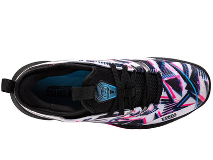 K-Swiss Speedtrac Badminton Shoes - White / Black / Neon Pink - Top