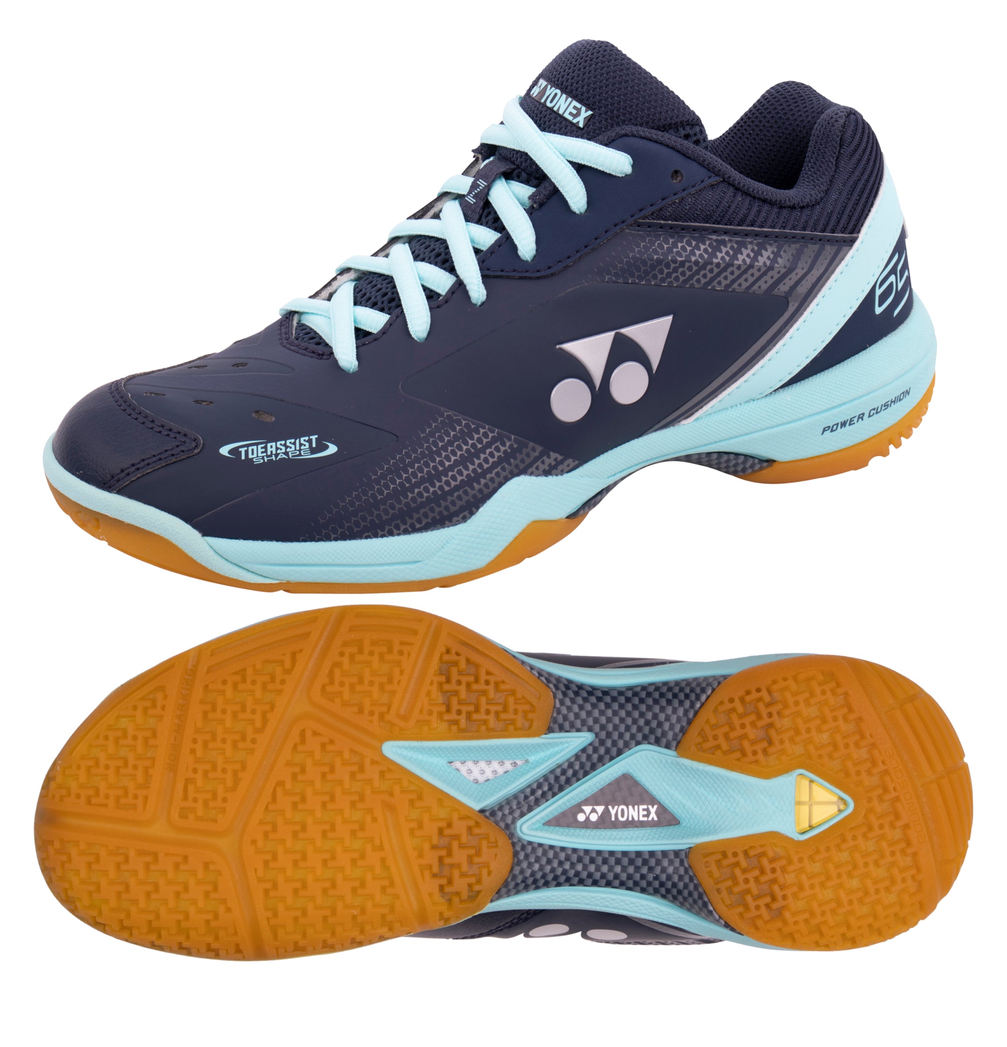 Yonex Power Cushion 65Z3 Womens Badminton Shoes - Navy / Saxe ...