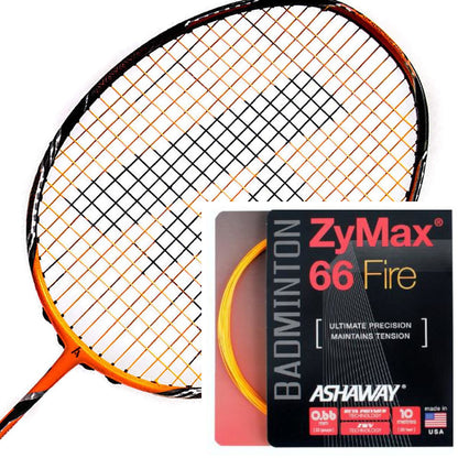 Ashaway Zymax 66 Fire Badminton String Orange - 0.66MM - 10m Packet