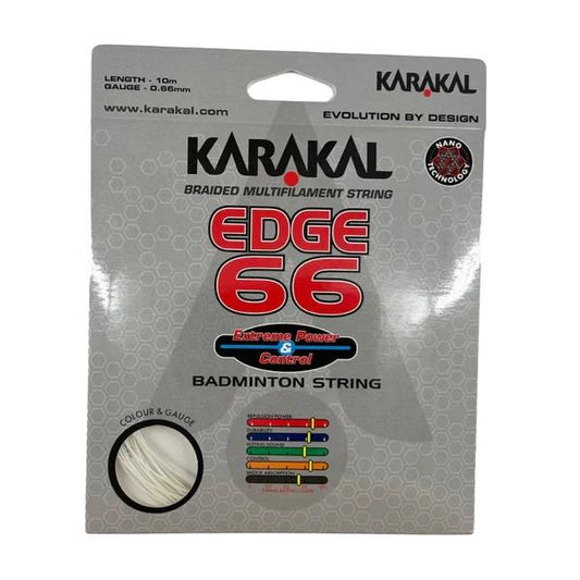 Karakal Edge 66 Badminton String - White