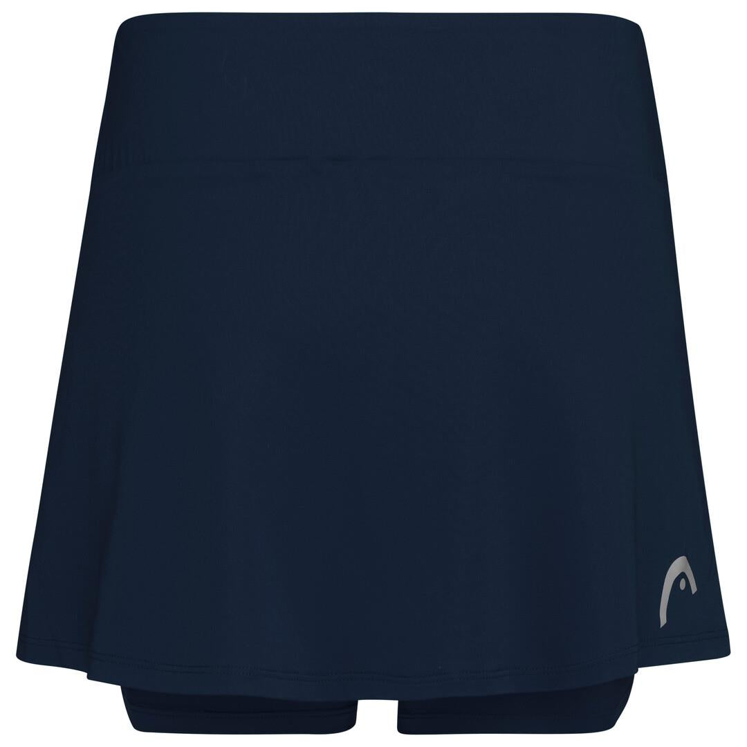 HEAD Womens Club Basic Badminton Skort - Dark Blue - Rear
