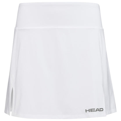 HEAD Womens Club Basic Badminton Skort Long - White