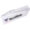 The Tecnifibre Logo Towel in white, branded with the Tecnifibre name in black, includes a red and blue design element and provides a soft touch along with excellent absorbency.