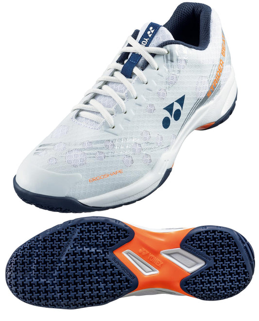 Yonex Power Cushion Strider Beat Mens Badminton Shoes - White / Orange