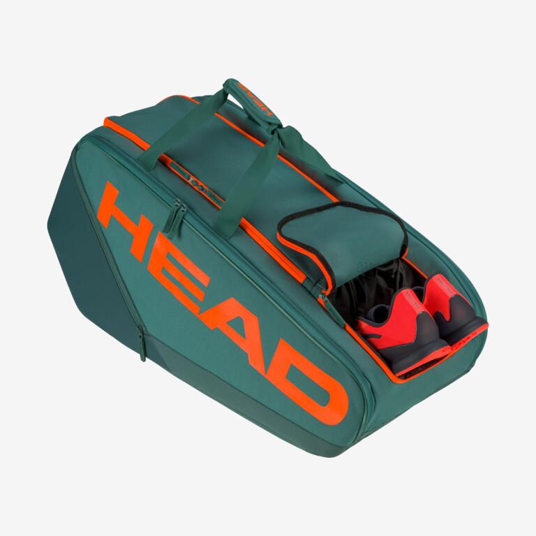 HEAD Pro Racket Bag - XL - DYFO (Green / Orange)