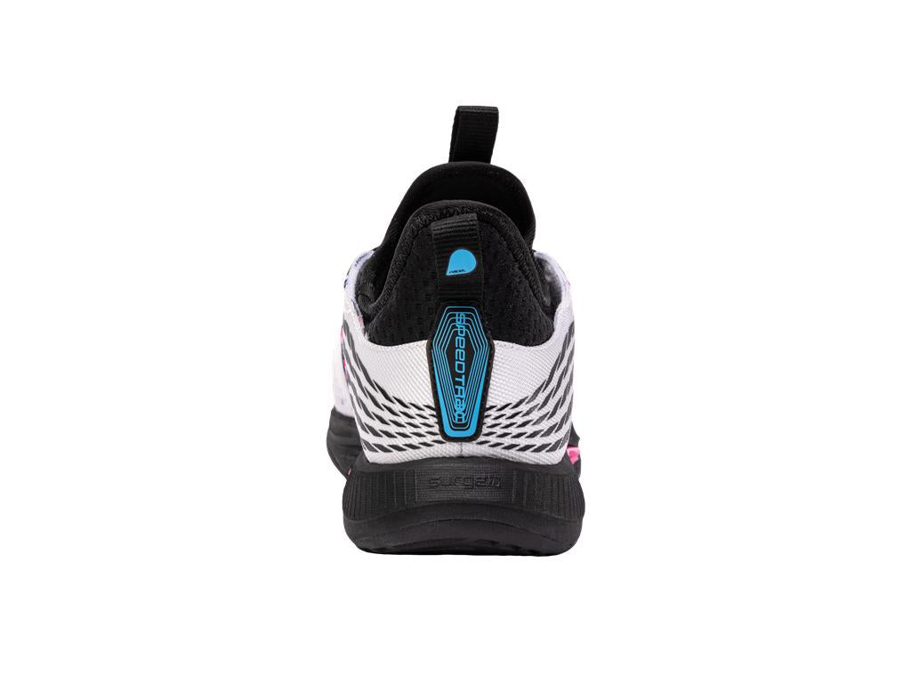 K-Swiss Speedtrac Badminton Shoes - White / Black / Neon Pink - Rear