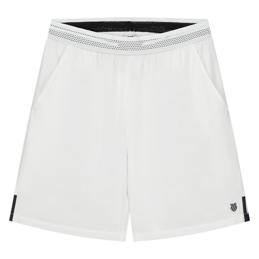 K-Swiss Core Team Mens 8 Inch Badminton Shorts - White