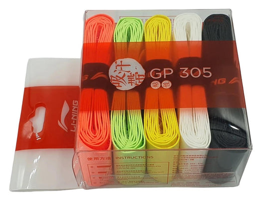 Li-Ning GP305 Mixed Badminton Overgrips - 5 Pack