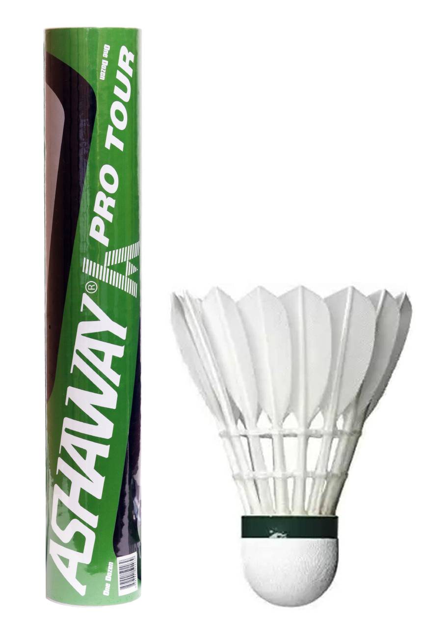 シャトル Badminton Shuttles Ashaway Pro Tour Feather Badminton Shuttles / Shuttlecocks - Set