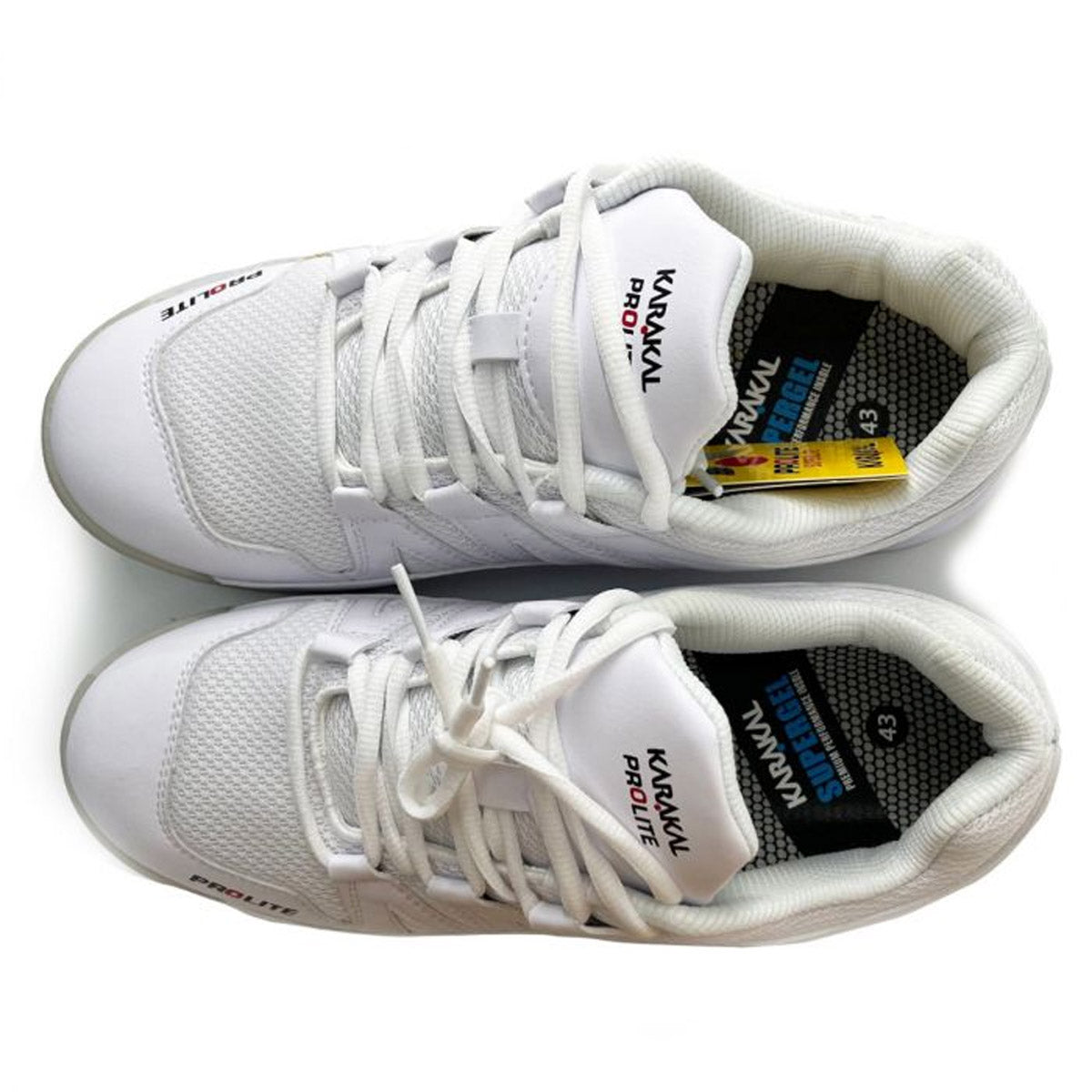 Karakal KF Pro Lite Badminton Shoes - White - Top