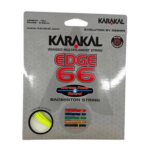 Karakal Edge 66 Badminton String - Lime