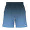 These HEAD Vision Power II Mens Badminton Shorts in Navy/Blue feature a blue gradient design with an elastic waistband and 4-way stretch for unmatched flexibility. The "HEAD" logo is displayed on the bottom right, and they incorporate Moisture Transfer Microfiber technology to ensure you stay cool and dry.