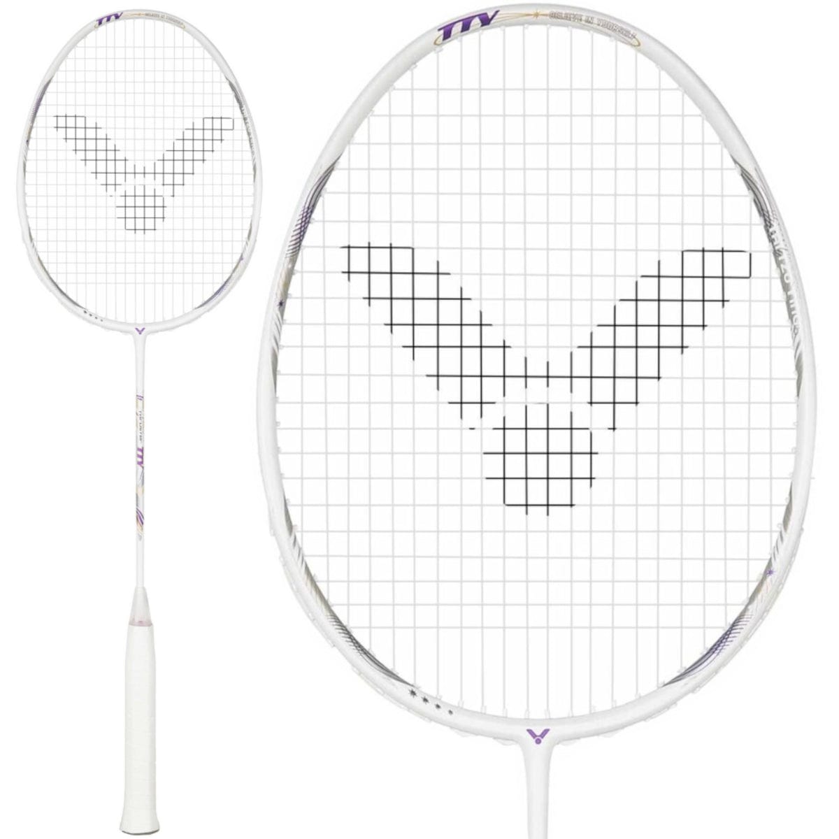 Victor Thruster TTY (Tai Tzu-Ying) Badminton Racket - White — Badminton HQ