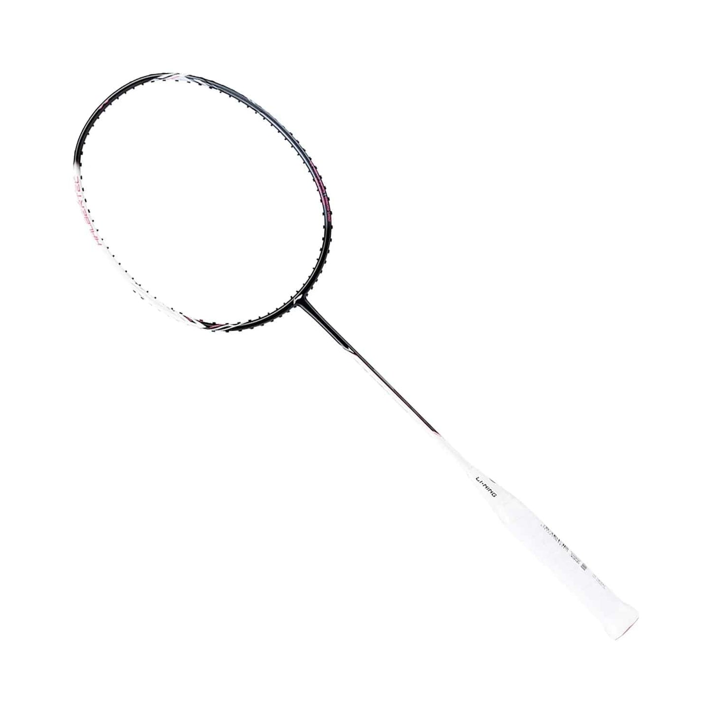 The Li-Ning Halbertec 2000 4U Badminton Racket, branded by Li-Ning, is elegantly designed in Cool Ebony. This racket is crafted with high-quality Carbon and features a slim shaft and oval-shaped head. The tightly woven string area paired with the white grip-covered handle enhances its sleek and minimalist aesthetic.